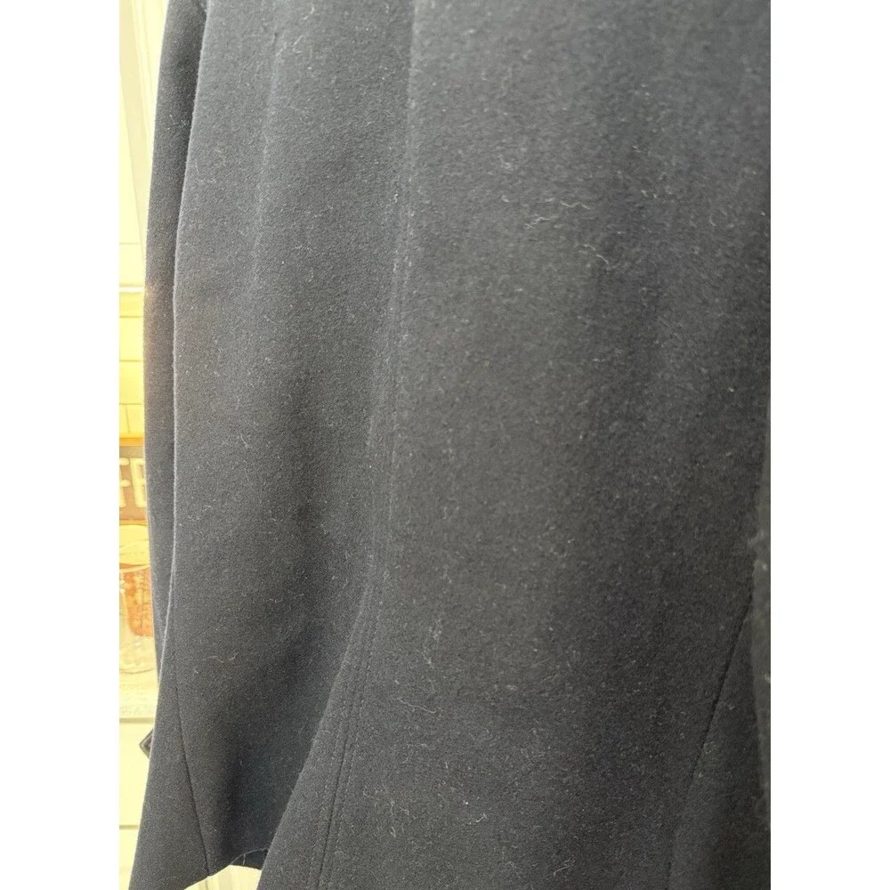 Express Mens Navy Double Breasted Wool Blend Sz M Peacoat Military Jacket